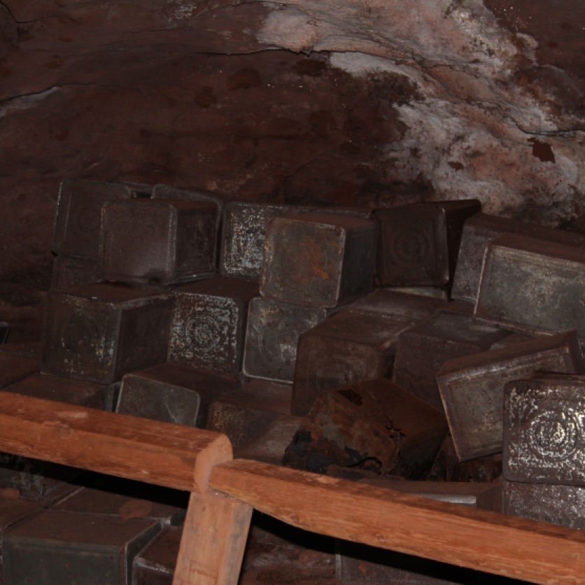 The caverns were used for food storage during the Cold War.
